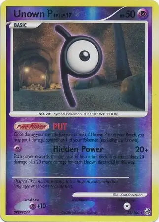 Majestic Dawn Unown P #33/100 reverse holo